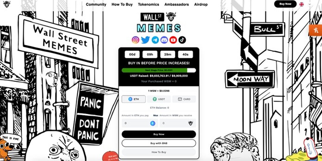 Inmitten des aktuellen Memes coin Der Anstieg, bei dem Leute wie Pepe um mehr als 7.000 % zulegten, ist mit dem neuen Meme-Krypto Wall Street Memes (WSM) ins Rampenlicht gerückt. Im vergangenen Monat, als die meisten Kryptos aufgrund der Marktunsicherheit einbrachen, hat Wall Street Memes im Vorverkauf über 10 Millionen US-Dollar eingesammelt. Dies unterstreicht das Potenzial des Projekts und die starke Unterstützung, die es von seiner Community genießt, die über eine Million Follower auf verschiedenen Social-Media-Plattformen verfügt. Der Token wurde von denselben Schöpfern der Wall St Bulls NFT-Kollektion entwickelt, die innerhalb von 32 Minuten nach ihrer Einführung auf Ethereum schnell …