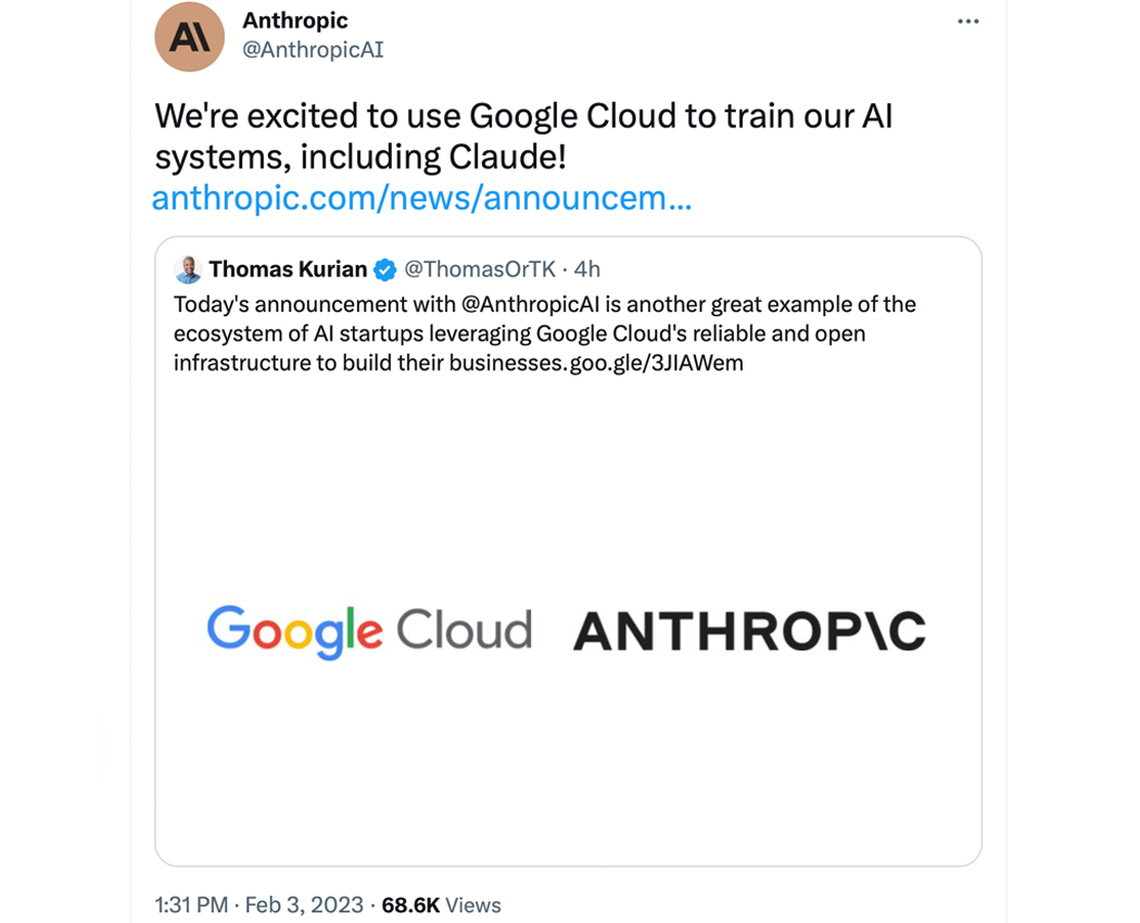 1675528597 699 Google unterstuetzt das KI Unternehmen Anthropic mit 300 Millionen US Dollar nach Google unterstützt das KI-Unternehmen Anthropic mit 300 Millionen US-Dollar nach einer Serie-B-Investition des umstrittenen FTX-Mitbegründers –